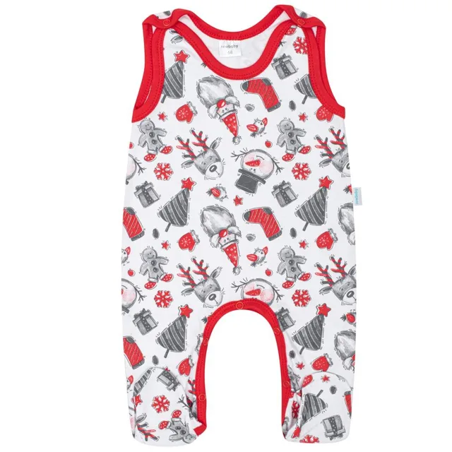 New Baby Kojenecké bavlněné dupačky Christmas, vel. 80 (9-12m)
