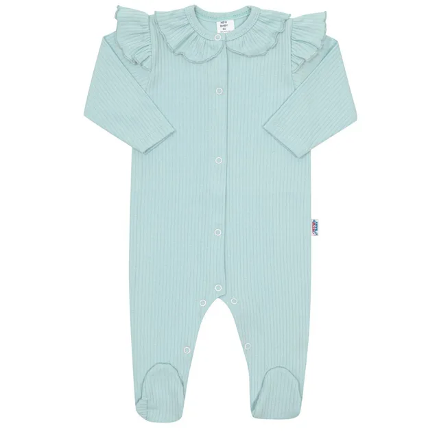New Baby Kojenecký bavlněný overal Stripes ledově modrá, vel. 74 (6-9m)