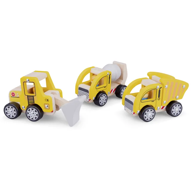 New Classic Toys Sada stavebních vozidel - 3 ks