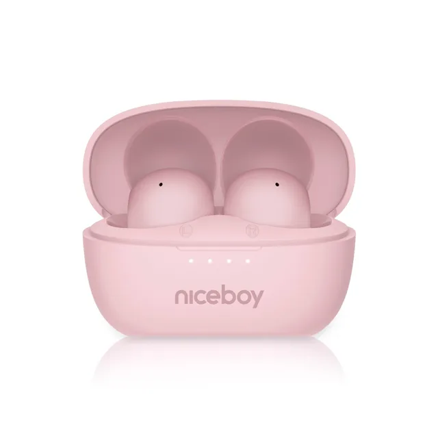 Niceboy Bezdrátová sluchátka Podsie 4 POP Pink