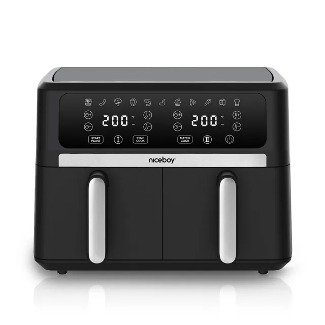 Niceboy Horkovzdušná fritéza AirFryer DUO 2 koše