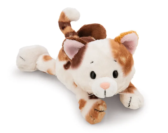 Nici Plyš Kočka tříbarevná 20cm, ležící