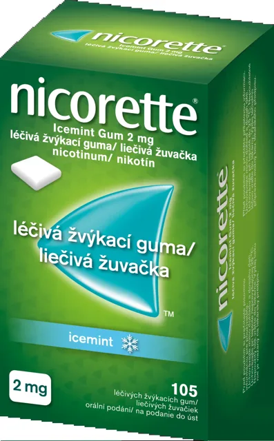 Nicorette Icemint Gum 2 mg orm.gum mnd. 105 x 2 mg