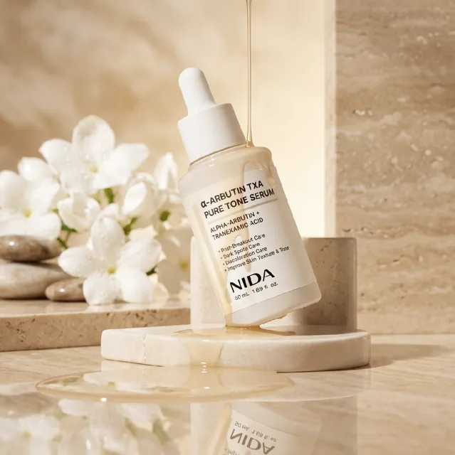 NIDA - a-Arbutin TXA Pure Tone Serum Serum - Rozjasňující sérum s alfa-arbutinem a kyselinou tranexamovou - 50 ml