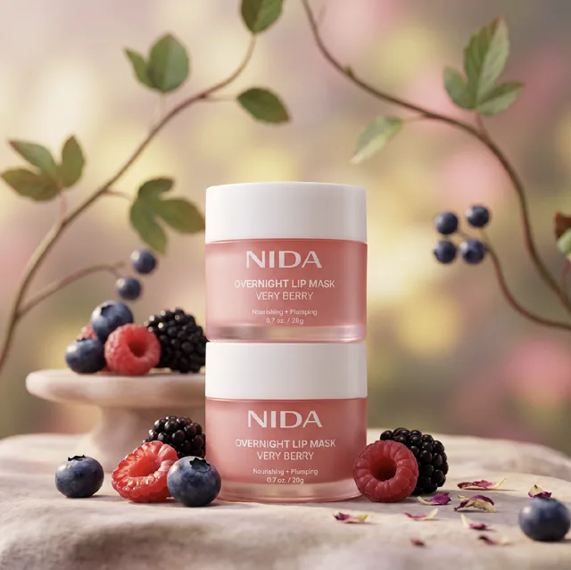 NIDA - Overnight Lip Mask - Noční maska na rty Very Berry  - 20 g