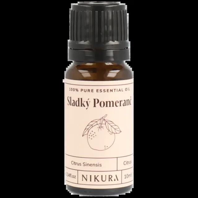 Nikura 100% přírodní esenciální olej sladký pomeranč 10 ml