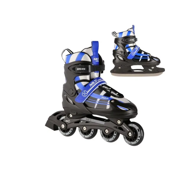 Nils Extreme Brusle NH18366A 2v1 černo-modré Velikost: S(31-34)