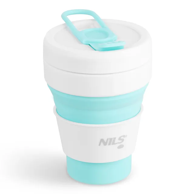 Nils Skládací silikonový hrnek NC4103 355ml mátový