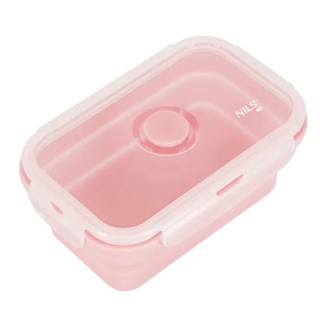 Nils Skládací svačinový box NC4105 500ml růžový