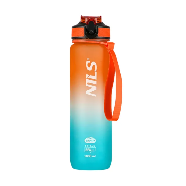 Nils Tritanová láhev na pití  NCD68 1000 ml oranžovo-modrá
