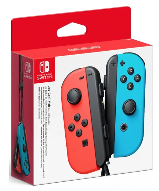 NINTENDO SWITCH Joy-con ovladače Neon Red/Neon Blue - Zánovní