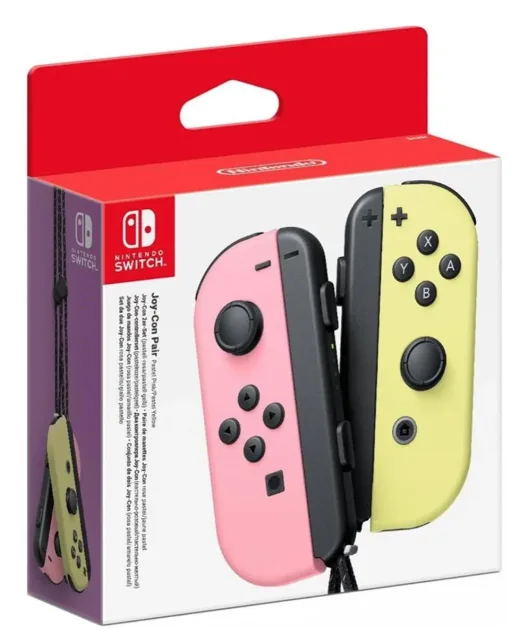 NINTENDO SWITCH Joy-con ovladače Pastel Pink/Yellow - Zánovní
