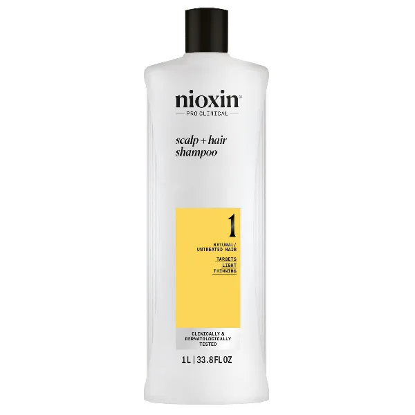 Nioxin Čisticí šampon pro jemné mírně řídnoucí přírodní vlasy System 1 (Shampoo Cleanser System 1) 1000 ml