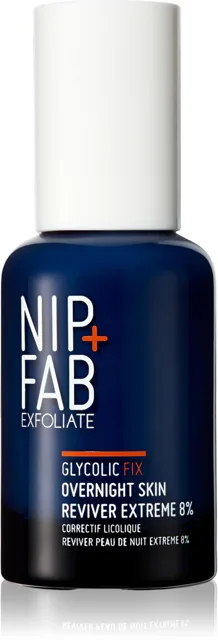 NIP+FAB Exfoliate Glycolic Fix Overnight Skin Reviver Extreme 8%, 45 ml