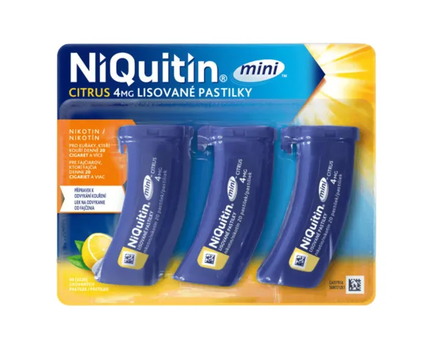NIQUITIN MINI CITRUS 4MG PAS CMP 60