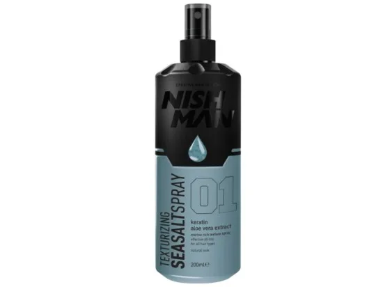 NISH MAN texturizační sprej na vlasy s mořskou solí 200 ml