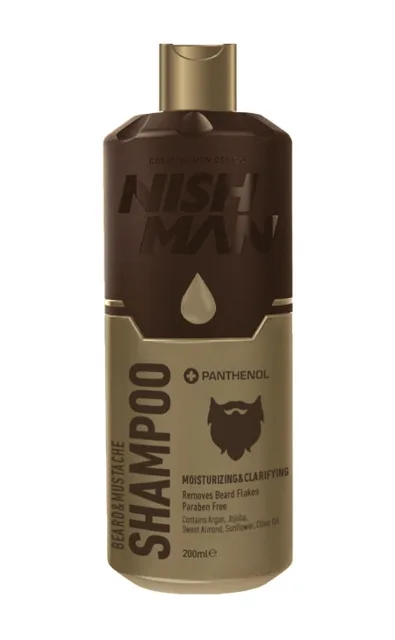 Nishman Beard &amp; Mustache šampon na vousy 200 ml