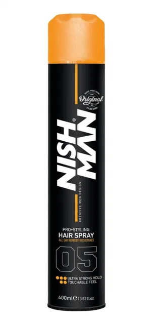 Nishman Hair Styling Strong Hold Spray lak na vlasy 400 ml