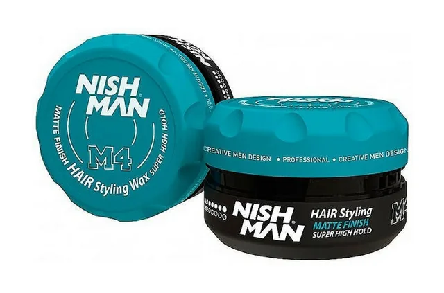 Nishman Hair Styling Wax Matte Finish Super High Hold M4 100 ml