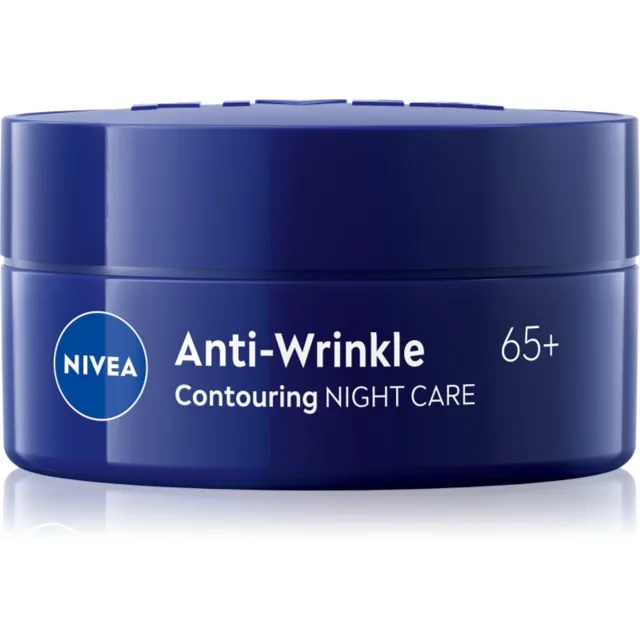 NIVEA Anti-Wrinkle Contouring liftingový noční krém pro definici kontur obličeje pro vyhlazení kontur 65+ 50 ml