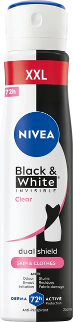 Nivea Antiperspirant ve spreji Black & White Anti-Perspirant 250 ml