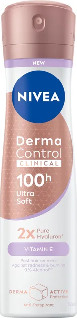 Nivea Antiperspirant ve spreji Derma Control Clinical Ultra Soft 150 ml