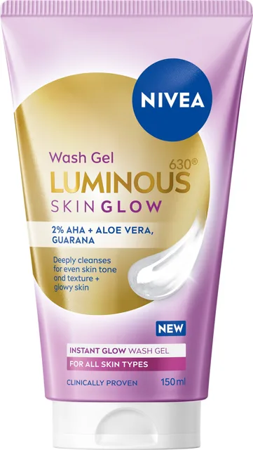 Nivea Čisticí pleťový gel Luminous Skin Glow Wash Gel 150 ml