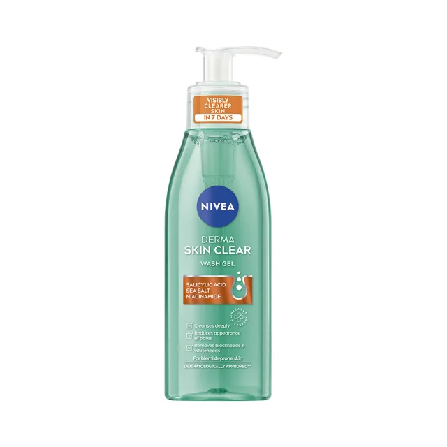 Nivea Derma Skin Clear čisticí pleťový gel 150 ml