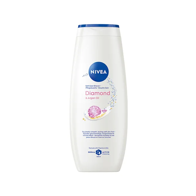 NIVEA Diamond & Argan Oil Pečující sprchový gel 500 ml