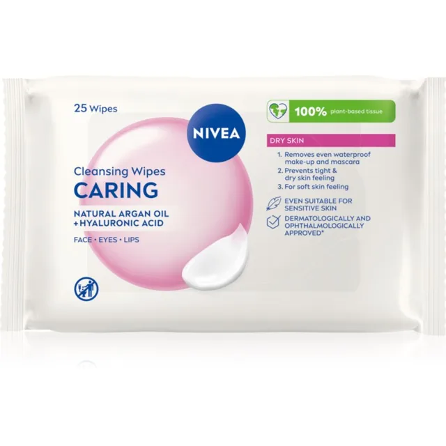 NIVEA Face Cleansing jemné čisticí ubrousky s mandlovým mlékem 25 ks