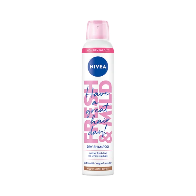 Nivea Fresh&Mild suchý šampon na světlejší tón vlasů 200 ml