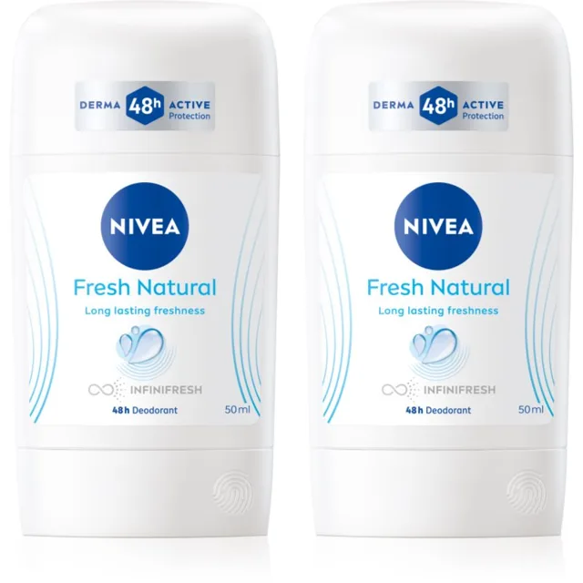 NIVEA Fresh Natural tuhý deodorant výhodné balení
