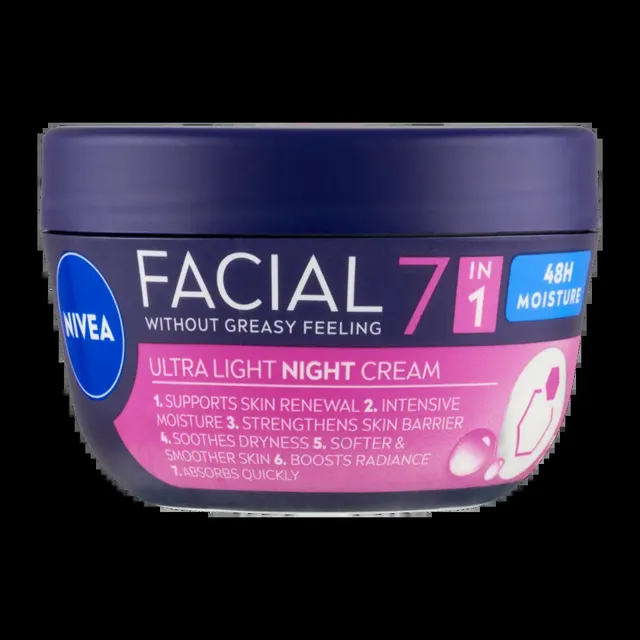 NIVEA Hydratační noční krém 7v1 Facial 100 ml