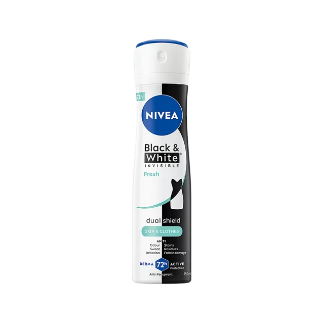 NIVEA Invisible for B&W Fresh Sprej antiperspirant 150 ml