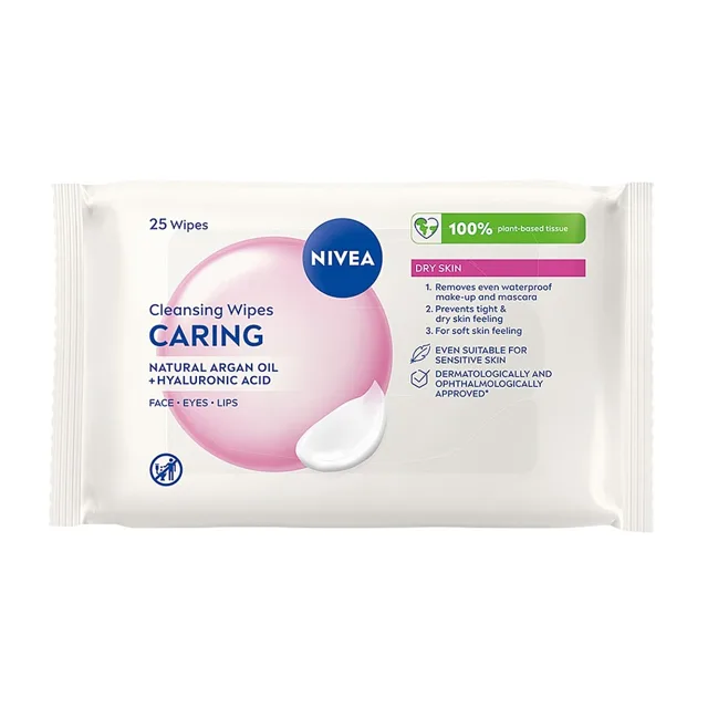 NIVEA Jemné čisticí pleťové ubrousky 3v1 25 ks