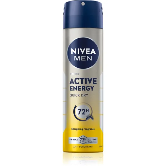 NIVEA MEN Active Energy antiperspirant ve spreji pro muže 150 ml