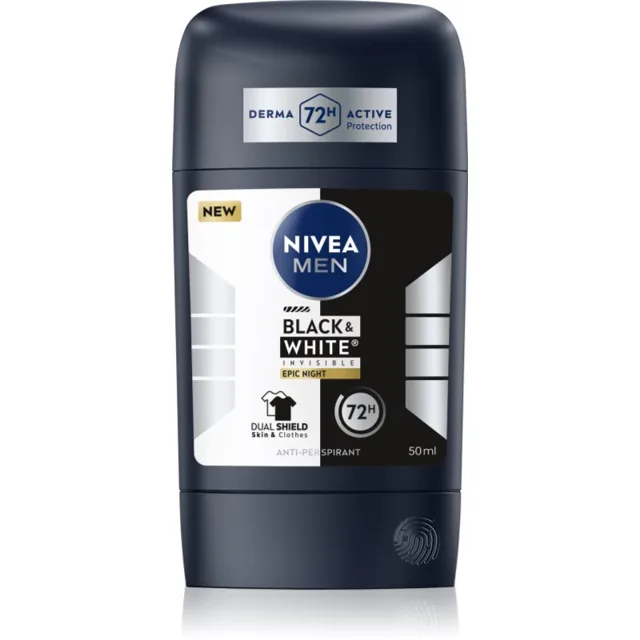 NIVEA MEN Black & White Epic Night tuhý antiperspirant pro muže 50 ml