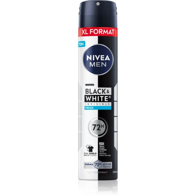 NIVEA MEN Black & White Fresh antiperspirant ve spreji 200 ml