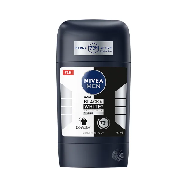 Nivea Men Black & White Invisible tuhý antiperspirant 50 ml