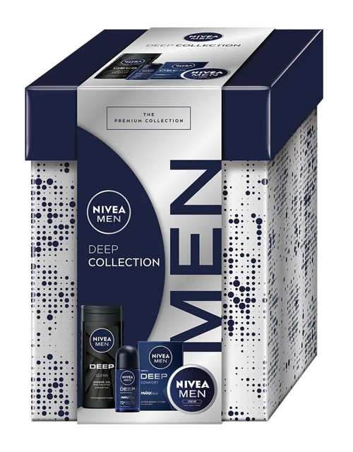 Nivea Men Box Deep Collection dárková sada pro muže 4 ks
