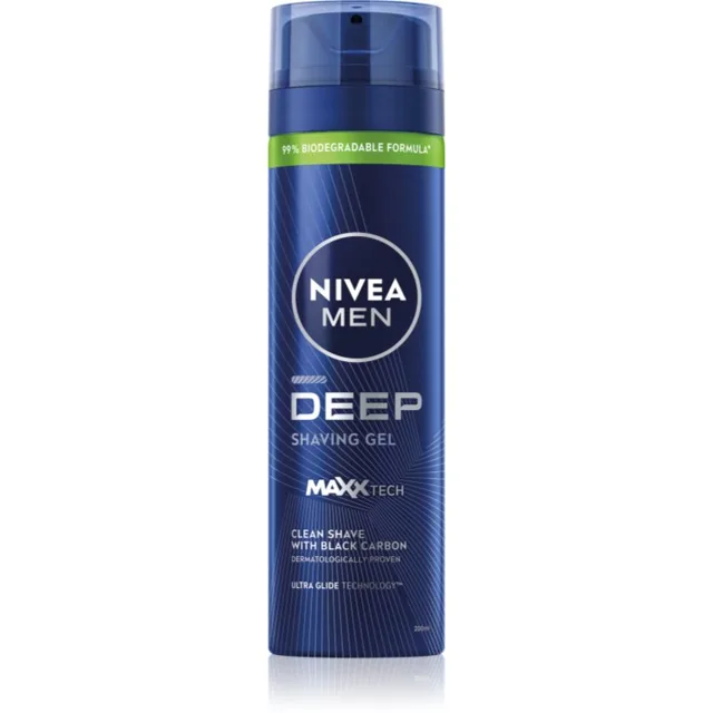 NIVEA MEN Deep gel na holení pro muže 200 ml
