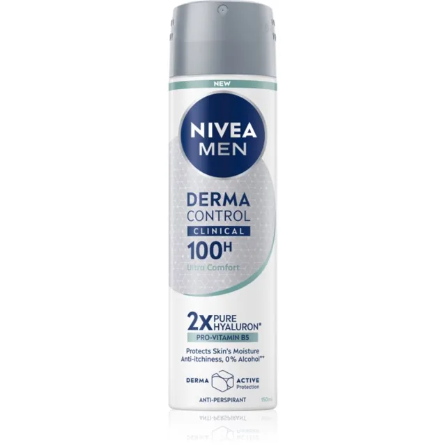 NIVEA MEN Derma Dry Control antiperspirant ve spreji 150 ml