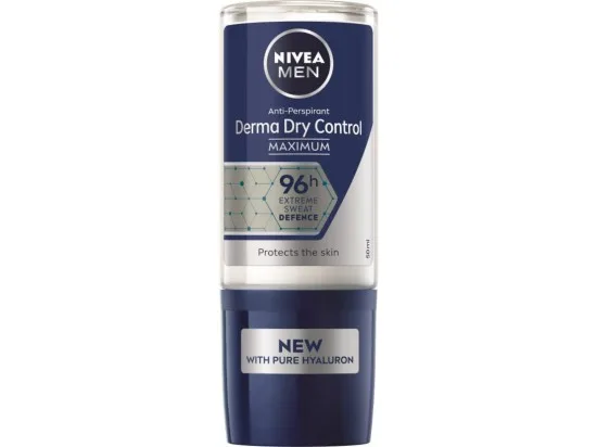 Nivea MEN Derma Dry Control Maximum kuličkový antiperspirant pro muže 50 ml