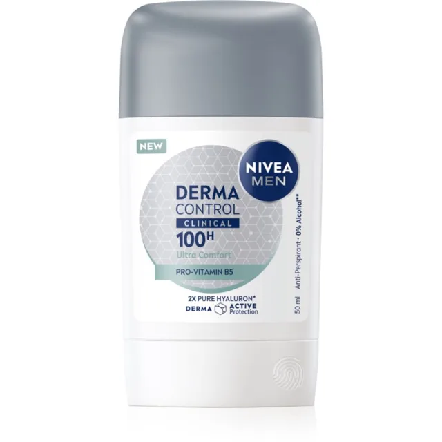NIVEA MEN Derma Dry Control tuhý antiperspirant 50 ml
