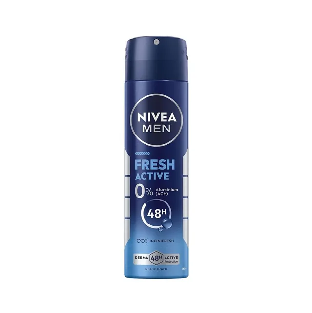 NIVEA Men Fresh Active Sprej deodorant pro muže 150 ml