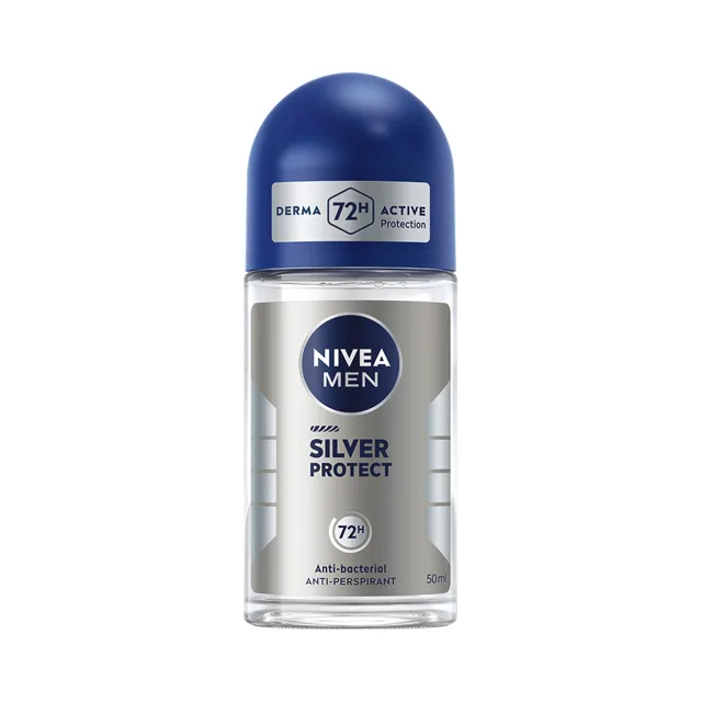 NIVEA MEN Kuličkový antiperspirant pro muže Silver Protect