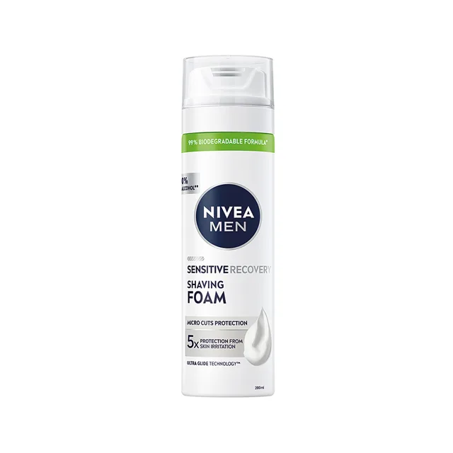 NIVEA Men Pěna na holení Sensitive Recovery 200 ml