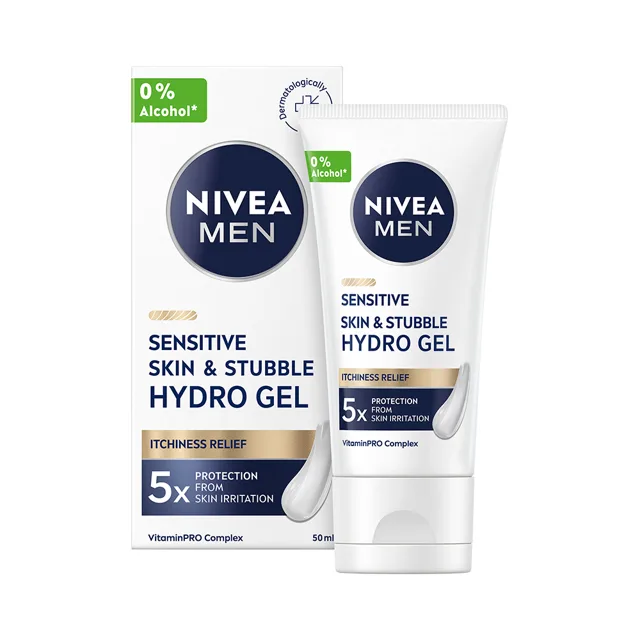 Nivea Men Sensitive krémový gel na citlivou pleť a strniště 50 ml