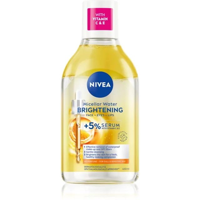 NIVEA Micellar Brightening čisticí micelární voda pro rozjasnění pleti 400 ml