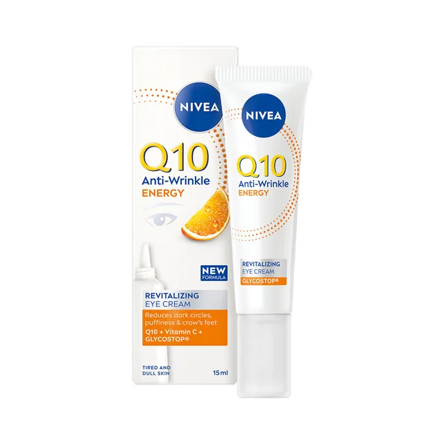 Nivea Q10 Anti Wrinkle Energy Energizující oční krém proti vráskám 15 ml